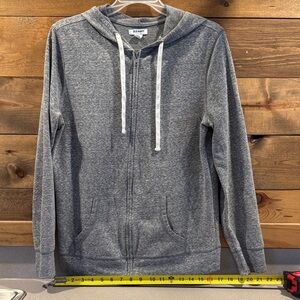 Old Navy Women's Zip-Up Hoodie in Heather Gray